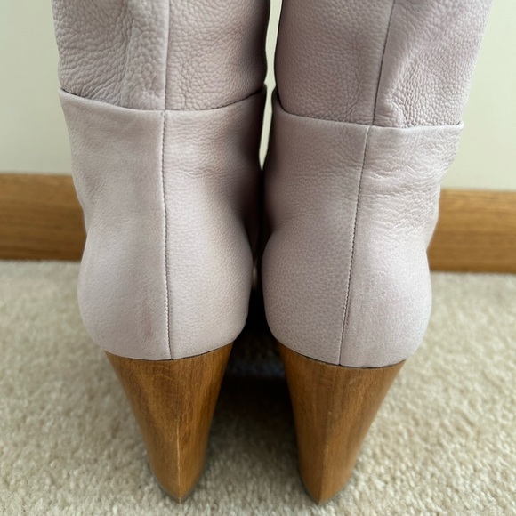 NIB Shopbop COCLICO Bly Knee High Boot in Grain Beige Leather - 39/8.5 - Picture 11 of 16